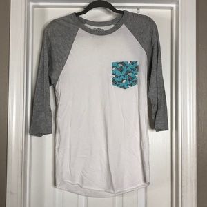 Grey and White Shark Tee from SerengeTee